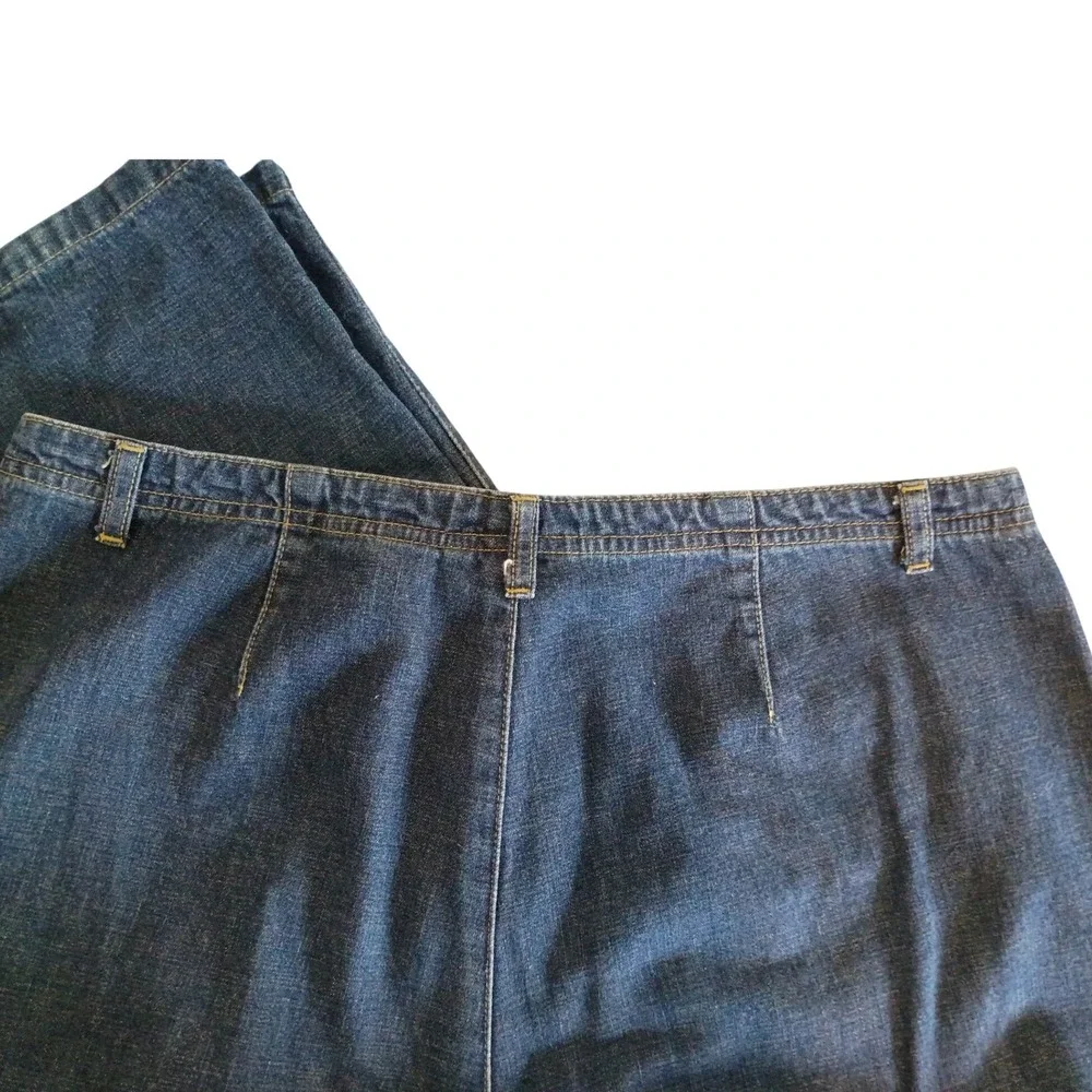 Liz Claiborne Vintage Jeans Womens 14 Blue Denim High Rise Straight Leg‎ Y2K